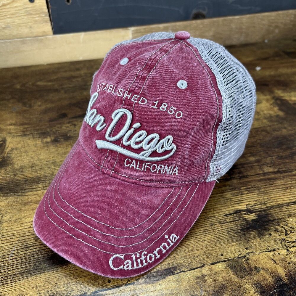 San Diego California Souvenir E-Flex Snapback Hat Baseball Cap Trucker Mesh